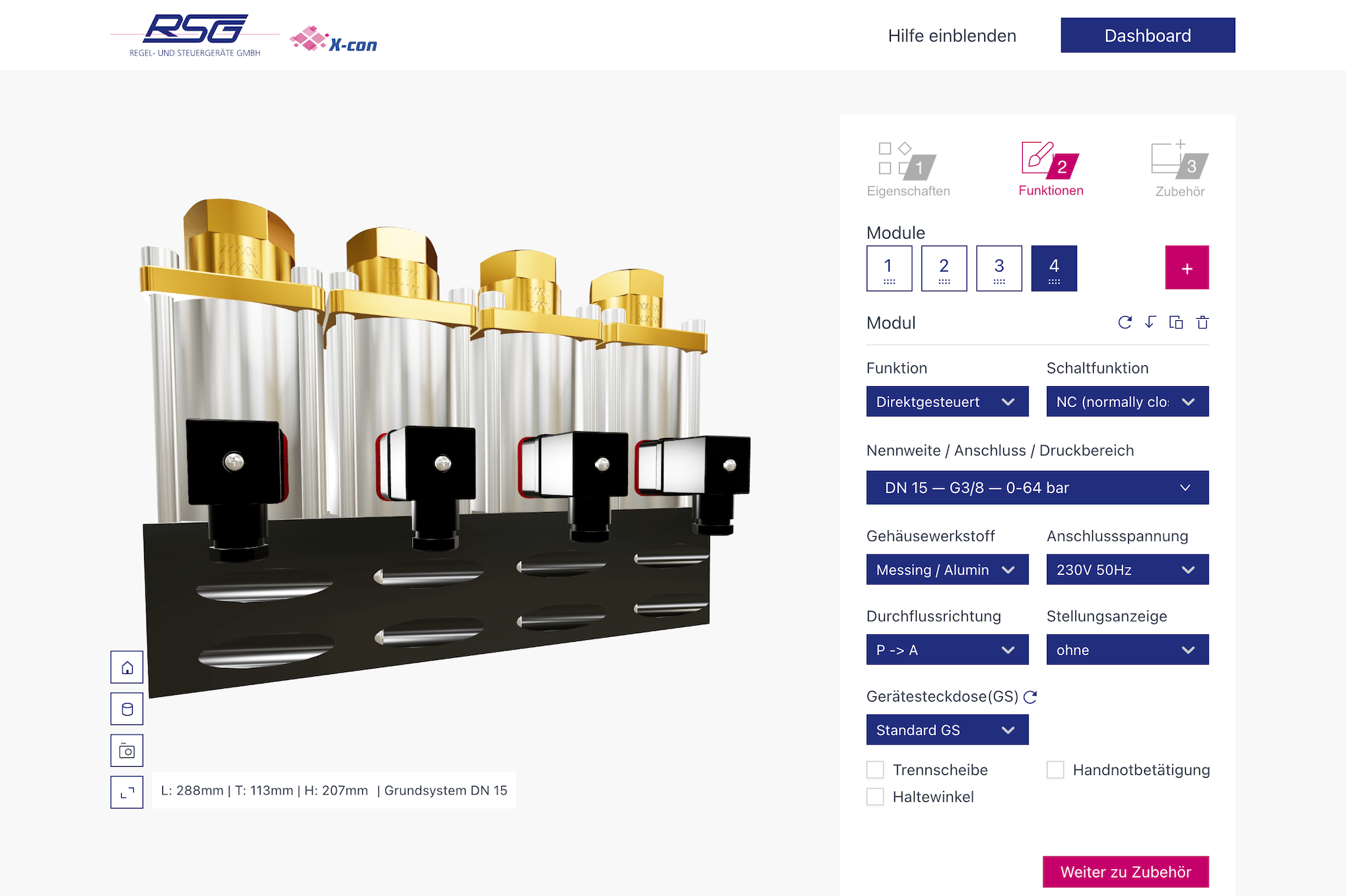 3D Product Configurator main interface