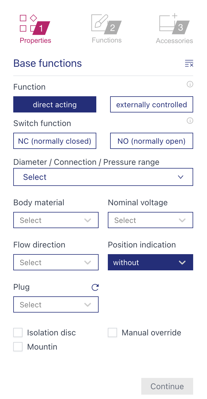 3D Product Configurator detail view