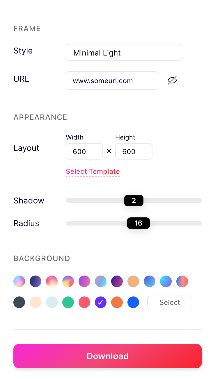 Frameshift application screenshot