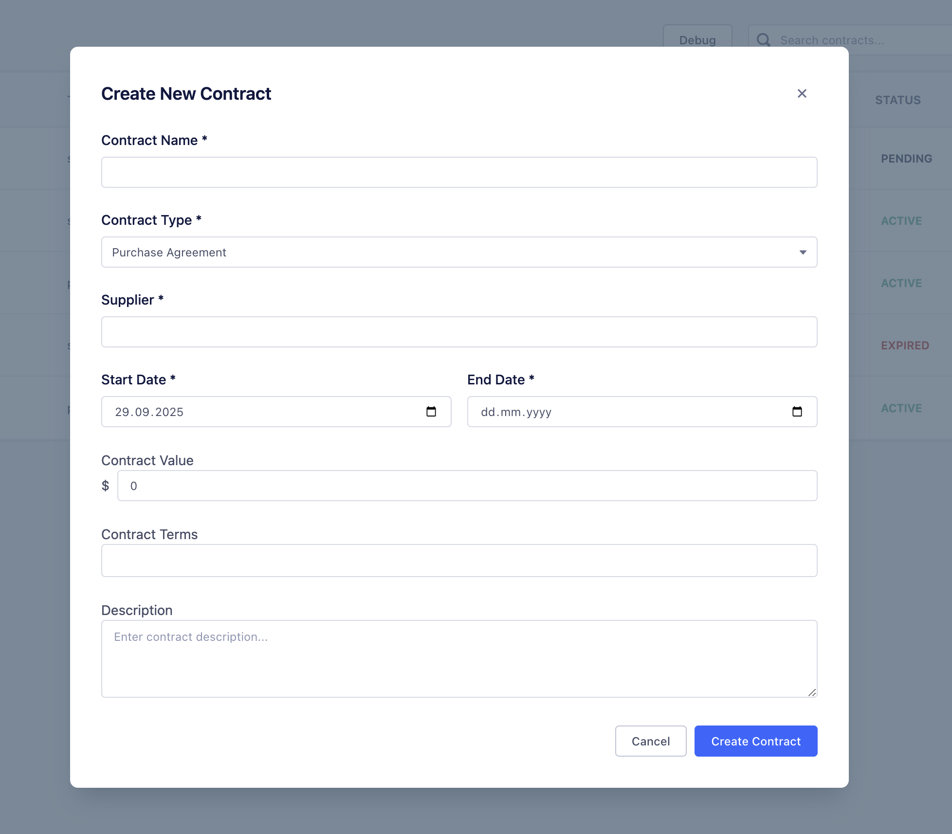 UI design screenshot